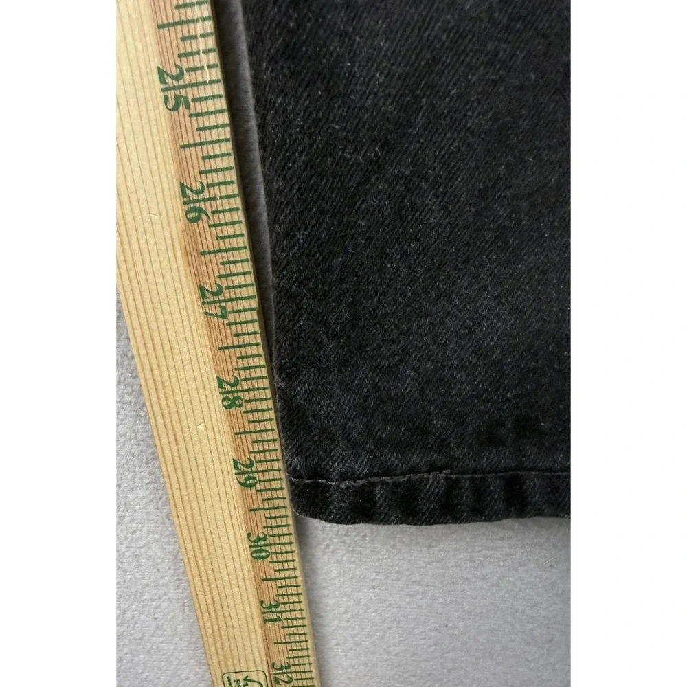 Vintage‎ Levis 522 Jeans Women's Sz 22 Med Black Tapered Fit High Rise USA 90s